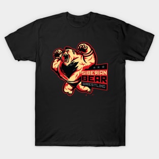 Siberian Bear Wrestling T-Shirt